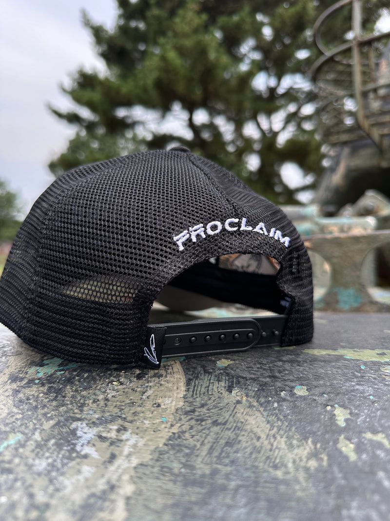 Pray Grind Repeat- Signature Series (Black) mesh snap-back