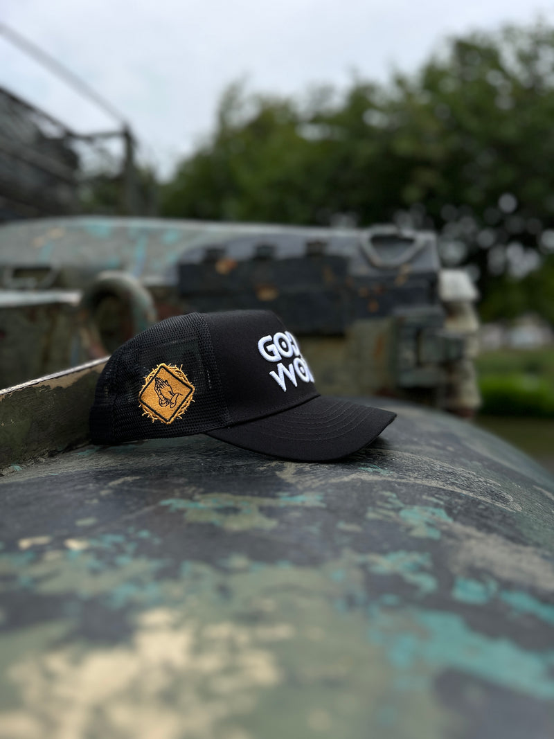 God’s Work- Signature Series (Black) mesh snap-back