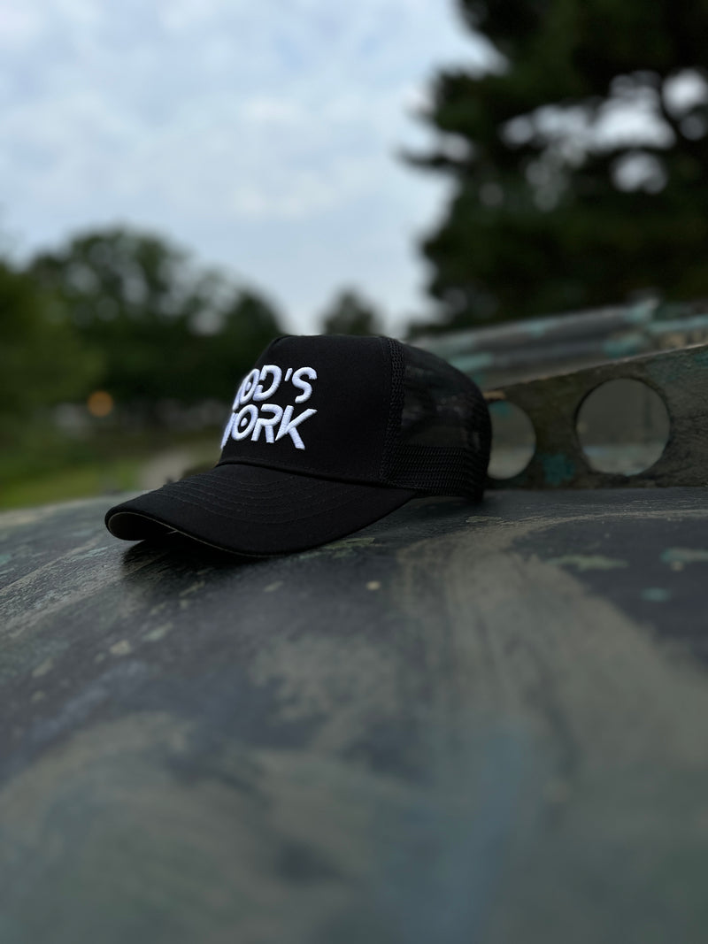 God’s Work- Signature Series (Black) mesh snap-back