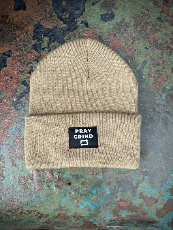 Pray Grind Repeat- Beanie Knit Cap