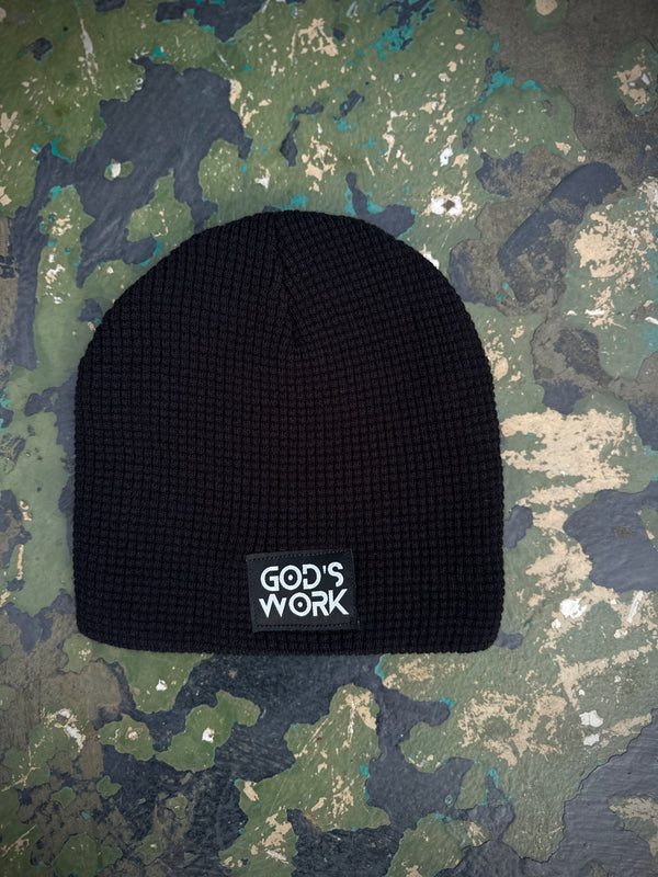 God's Work- Waffle Rib Knit Beanie