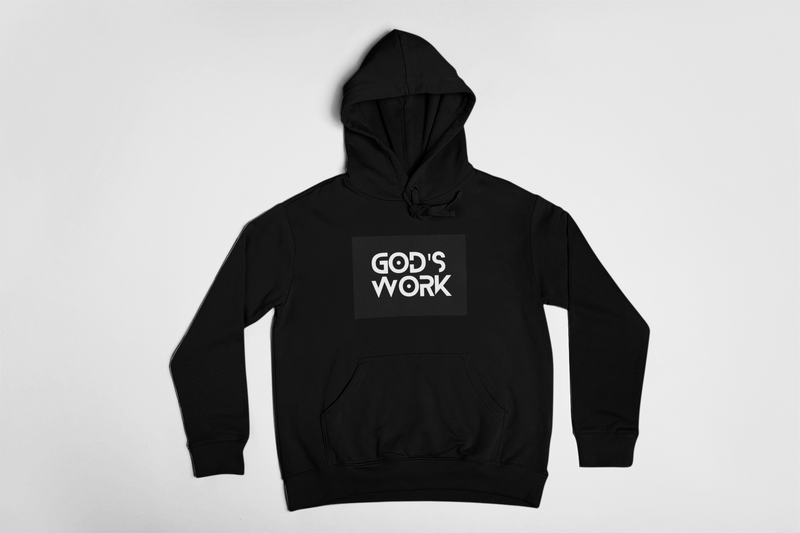 GOD'S WORK- Black Hoodie