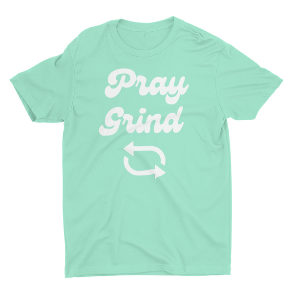 Retro- Pray Grind Repeat Mint T-Shirt